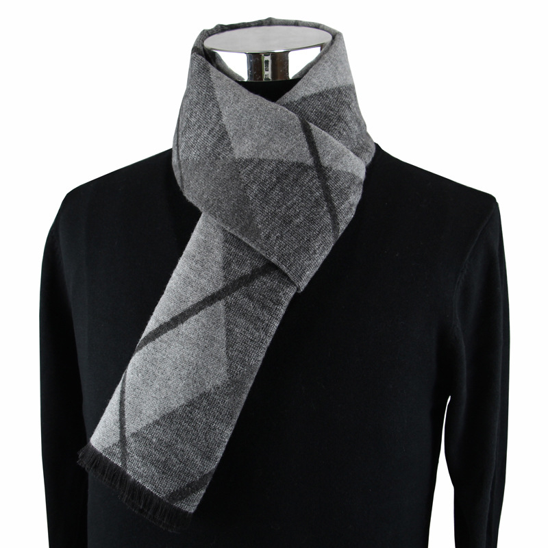 Wool Scarf Men - ผ้าพันคอแฟชั่นดีไซน์ใหม่ล่าสุด ผ้าพันคอแคชเมียร์สำหรับผู้ชายในฤดูหนาว แบรนด์หรู คุณภาพสูง ผ้าพันคอให้ความอบอุ่น ผ้าพันคอโมดอลสำหรับผู้ชาย