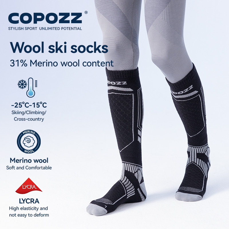 COPOZZ ใหม่ถุงเท้าสกีฤดูหนาวผู - Thermal Sock Wool บทวิจารณ์และราคา