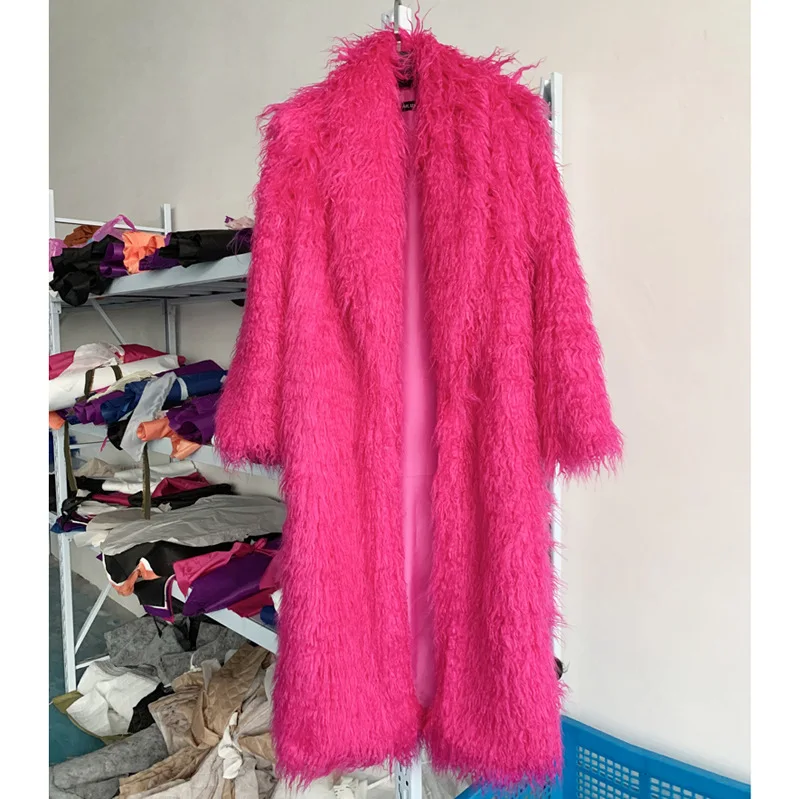 ผู้หญิงเลียนแบบแกะ Faux FUR ยา - Wool Coat Peacoat บทวิจารณ์และราคา