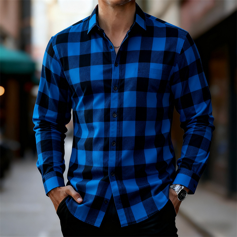 เสื้อเชิ้ตแขนยาวลายสก็อตสีแดงด - Flannel Shirt Lined บทวิจารณ์และราคา
