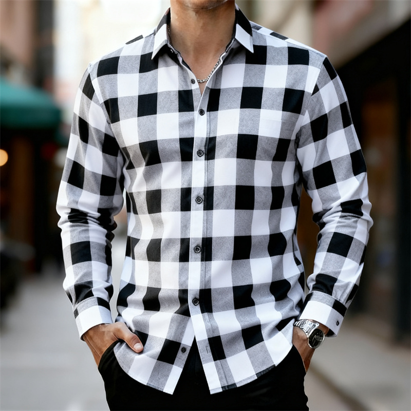 เสื้อเชิ้ตแขนยาวลายสก็อตสีแดงด - Flannel Shirt Lined บทวิจารณ์และราคา
