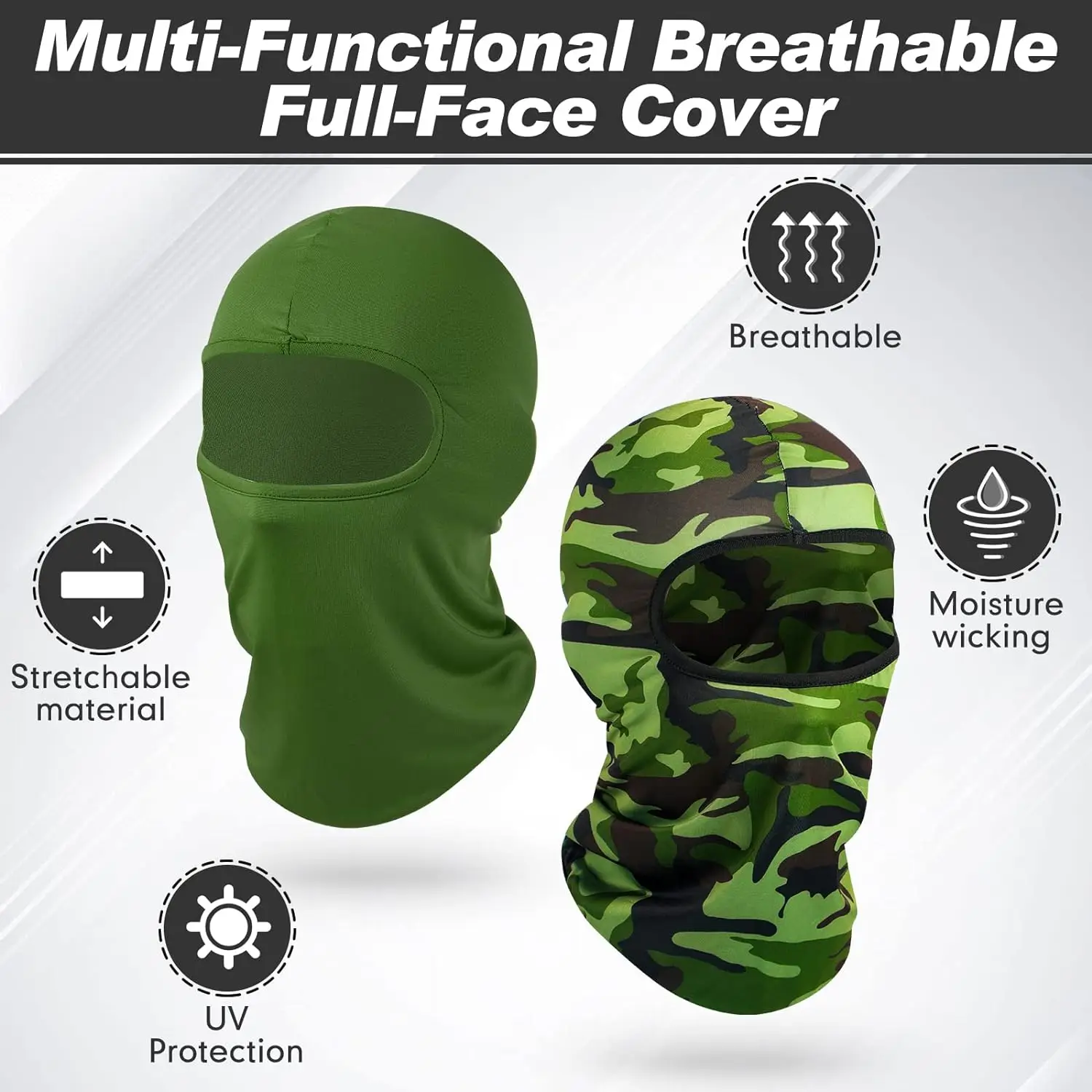 หมวกขี่จักรยาน Balaclava Full  - Balaclava Ski Mask บทวิจารณ์และราคา